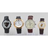 Konvolut Armbanduhren, verschieden, Messerschmitt, swatch, M&M, Euro Chron, mit Gebrauchsspuren,