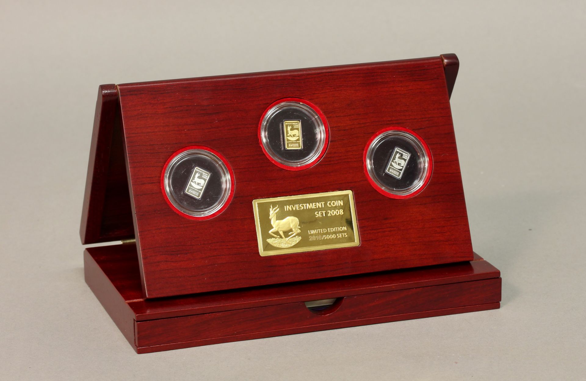 Reppa Investment Coin Set 2008, 1 x 999,9 Feingold, 1,0 g, 1 x 999,9 Feinsilber, 1,0 g, 1 x - Bild 3 aus 7