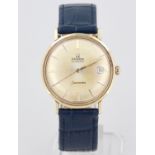 Armbanduhr Omega Seamaster, Stahl, helles Zifferblatt mit Strichindizes (verfärbt), Datum,