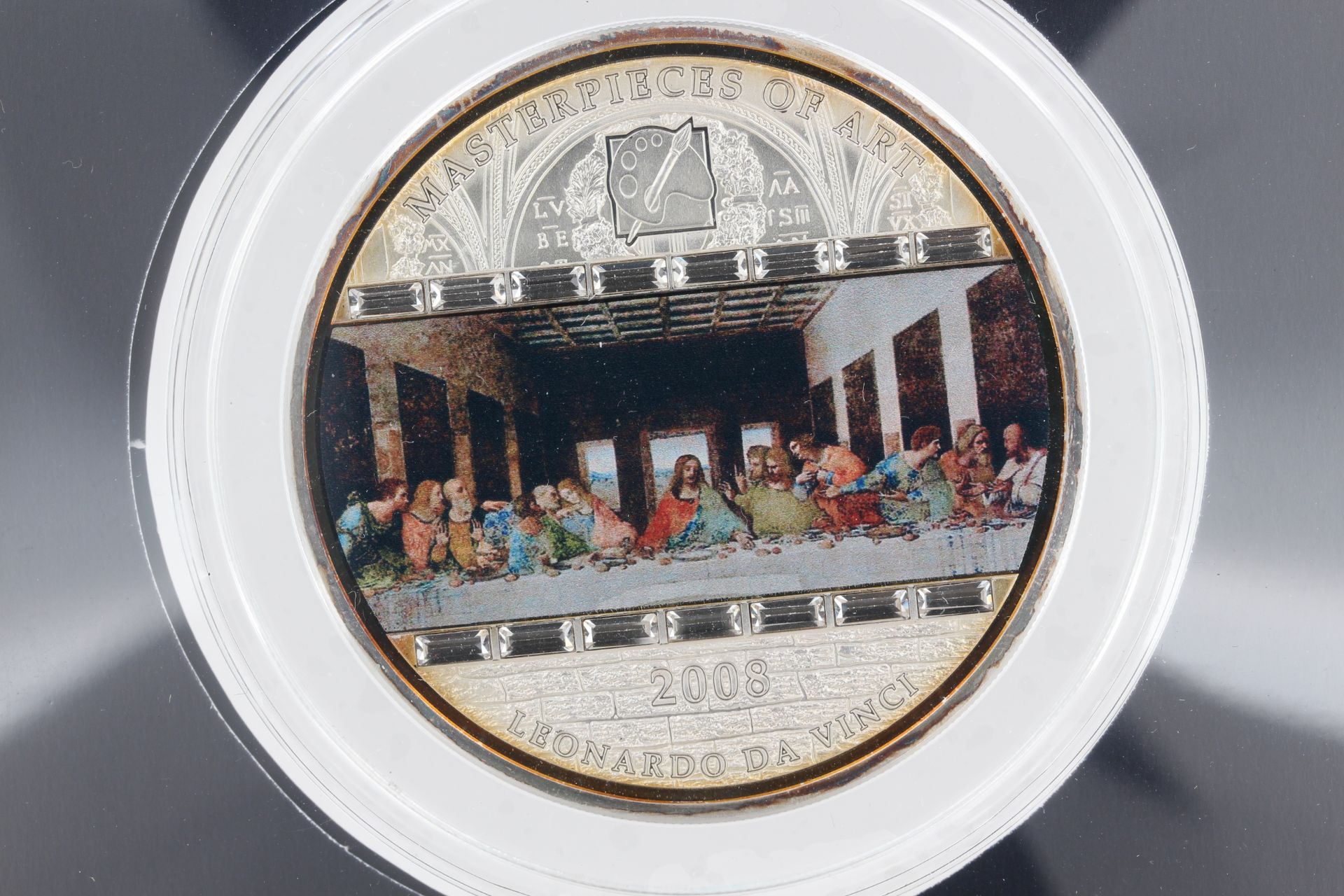 Silbermünze Masterpieces of Art The Christmas Edition 2011, 20 Dollar, 3 Unzen 999 Silber, Swarovski - Bild 3 aus 7