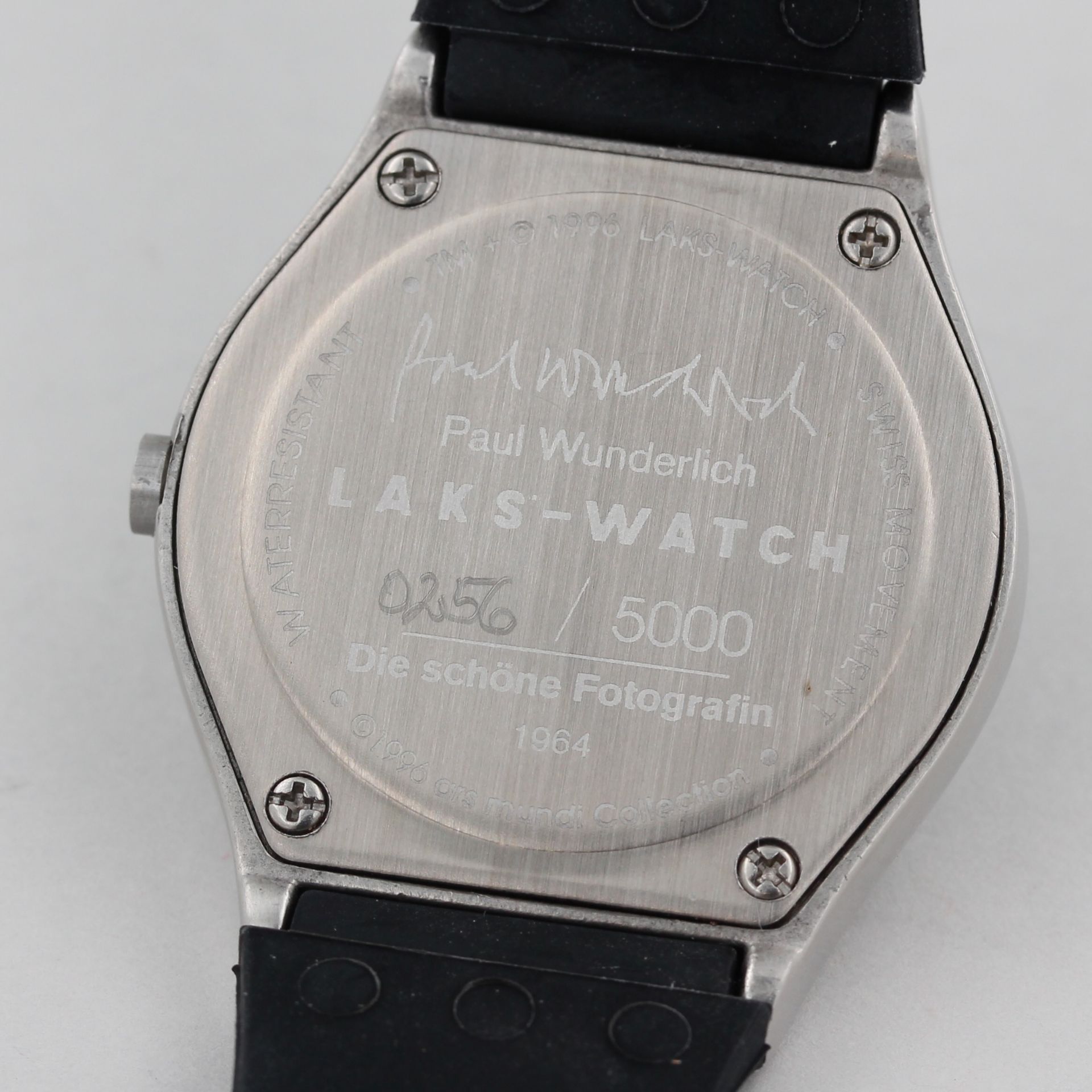 4 Armbanduhren Laks Watch, ars mundi Exclusiv-Edition, 2 x Paul Wunderlich (0256/5000 und 0159/5000) - Bild 4 aus 4