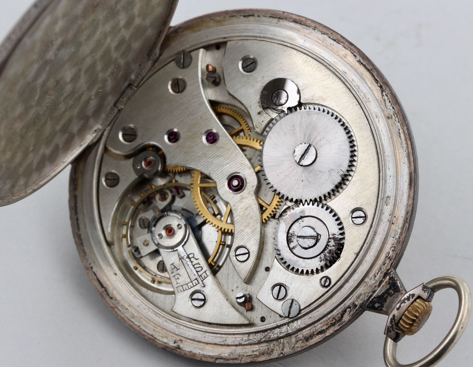 Konvolut Taschenuhren, 800 Silber, verschieden, helle Zifferblätter mit arabischen Zahlen, 1 x - Bild 4 aus 5
