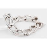 Armband Juwelier Schilling, 18 kt Weißgold, mit zahlreichen Diamanten, punziert, Juwelier Schilling,