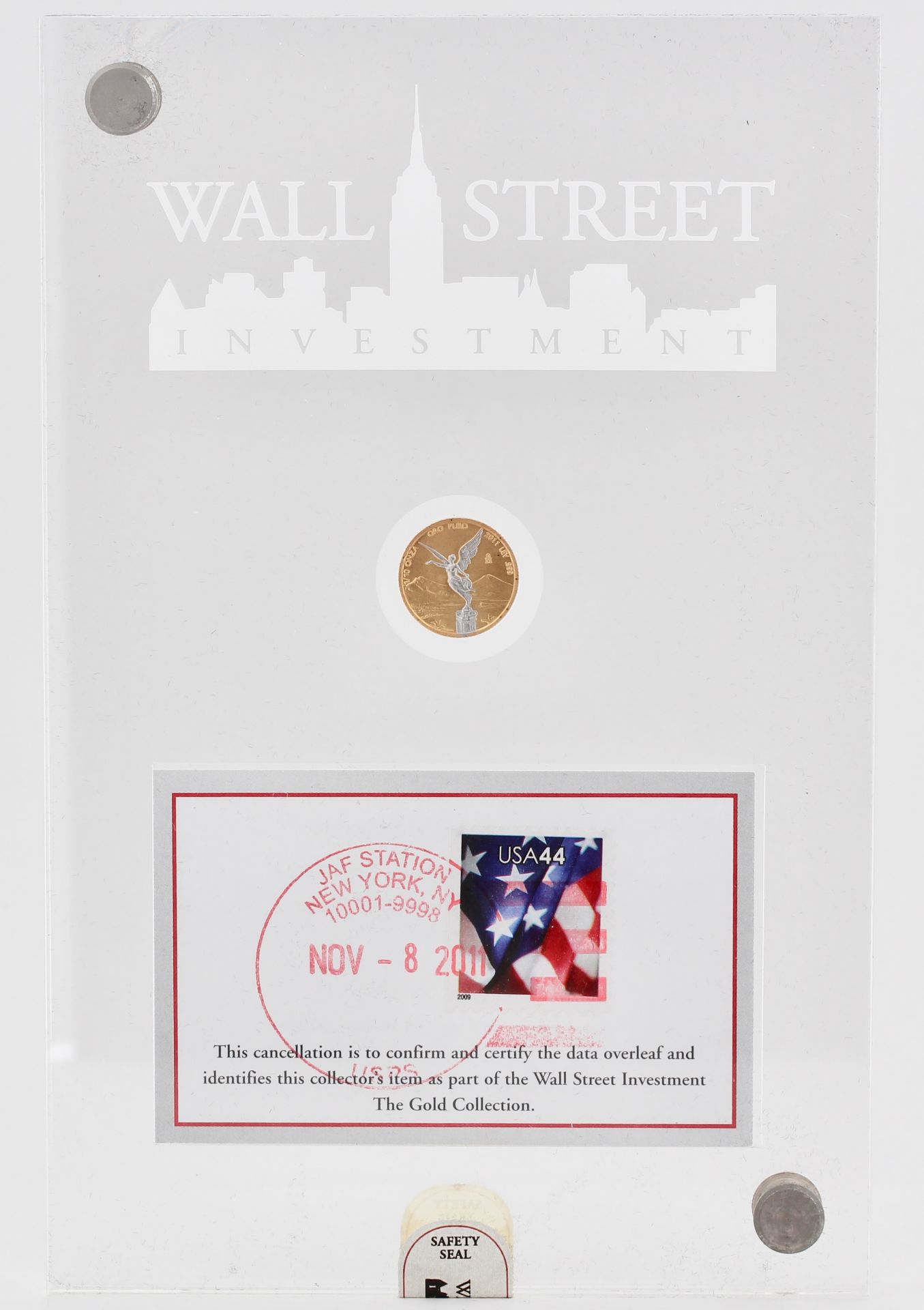 Wall Street Investment 2011, Wall Street Investment, 999 Gold, 1/10 oz, 3,11 g, D. 1,6 cm,