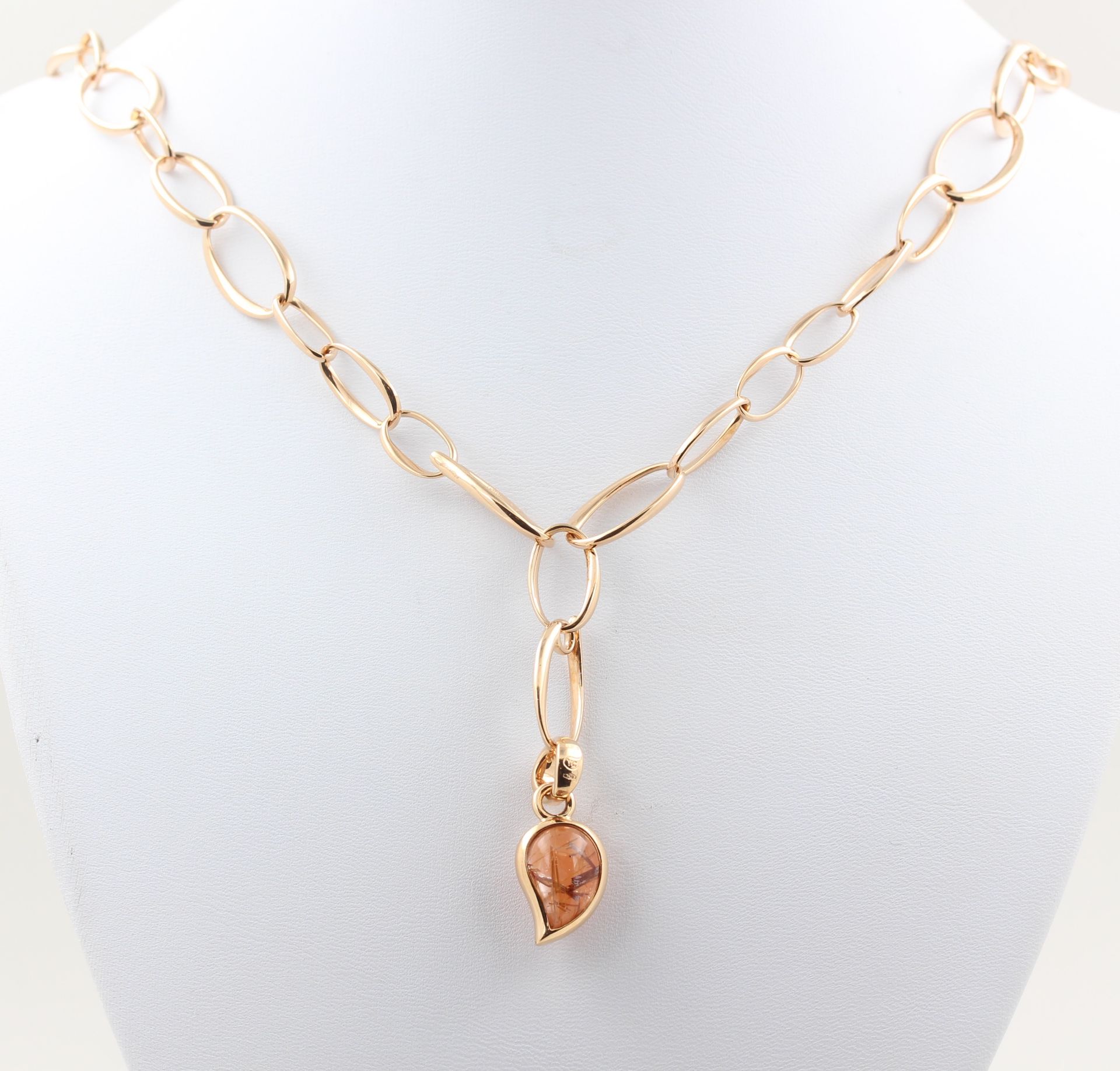 Collier Pomellato und Tamara Comolli, 18 kt Rotgold, Catena 2007, punziert, L. 54,5 cm (nachträglich