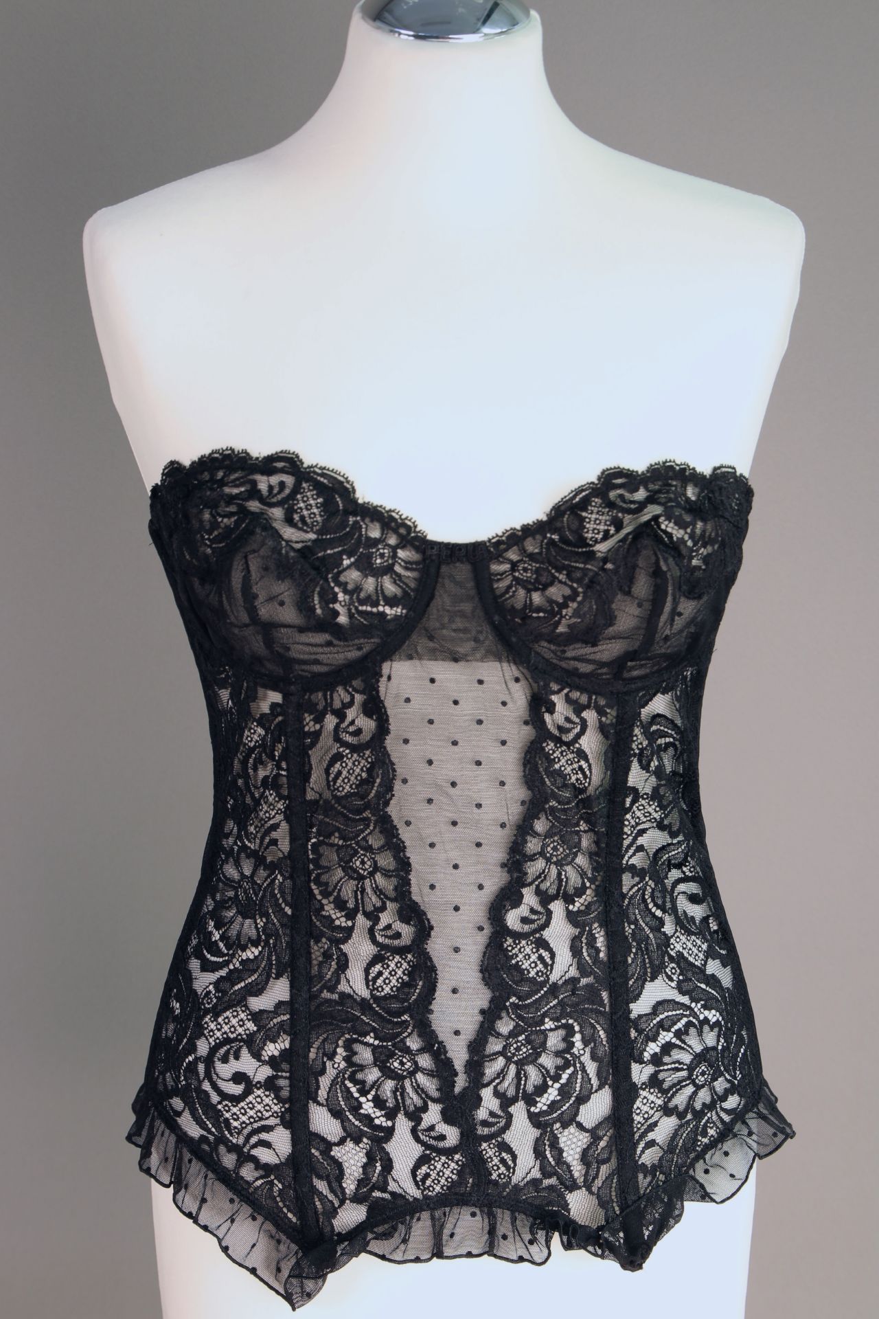 Paar Bustier Korsett Christian Dior & La Perla , 1 trägerloses Vintage-Korsett-Bustier von Christian - Bild 4 aus 7