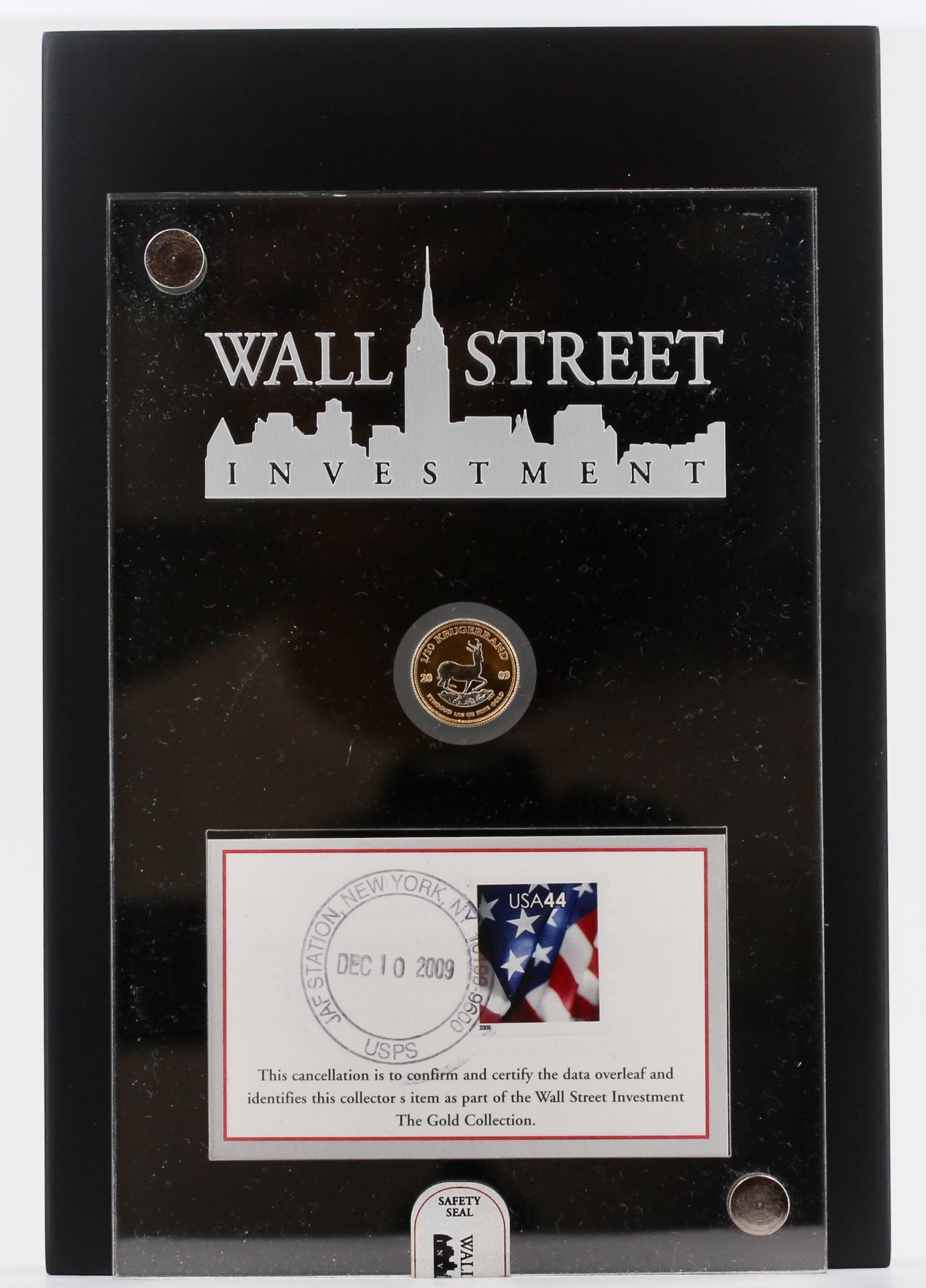 Wall Street Investment 2009, Wall Street Investment, 916 Gold, 999,9 Feingold plated, 1/10 oz, 3,393 - Bild 2 aus 5