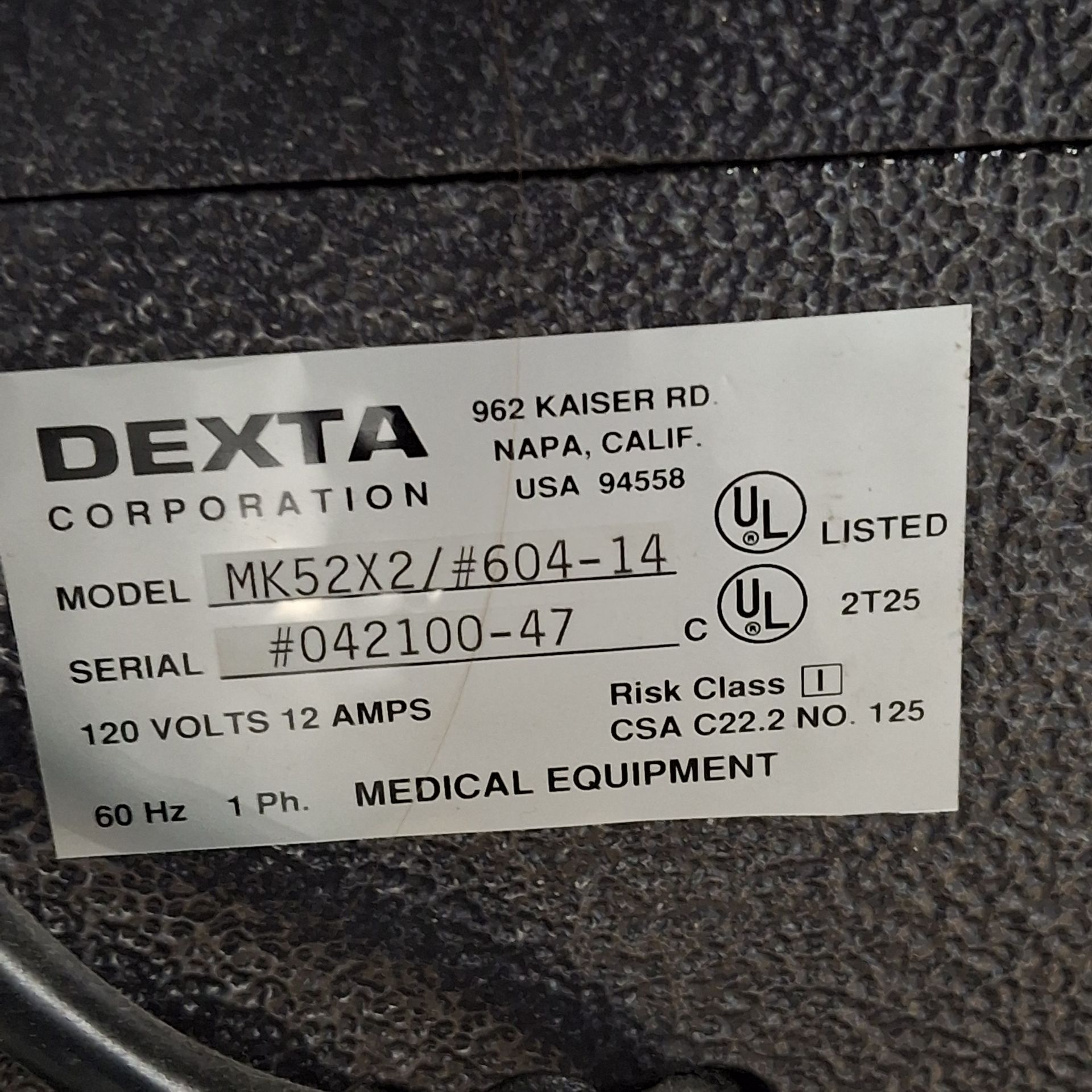 Dexta Corporation MK52X Power Surgical Dental Chair - 605049 - Image 9 of 9