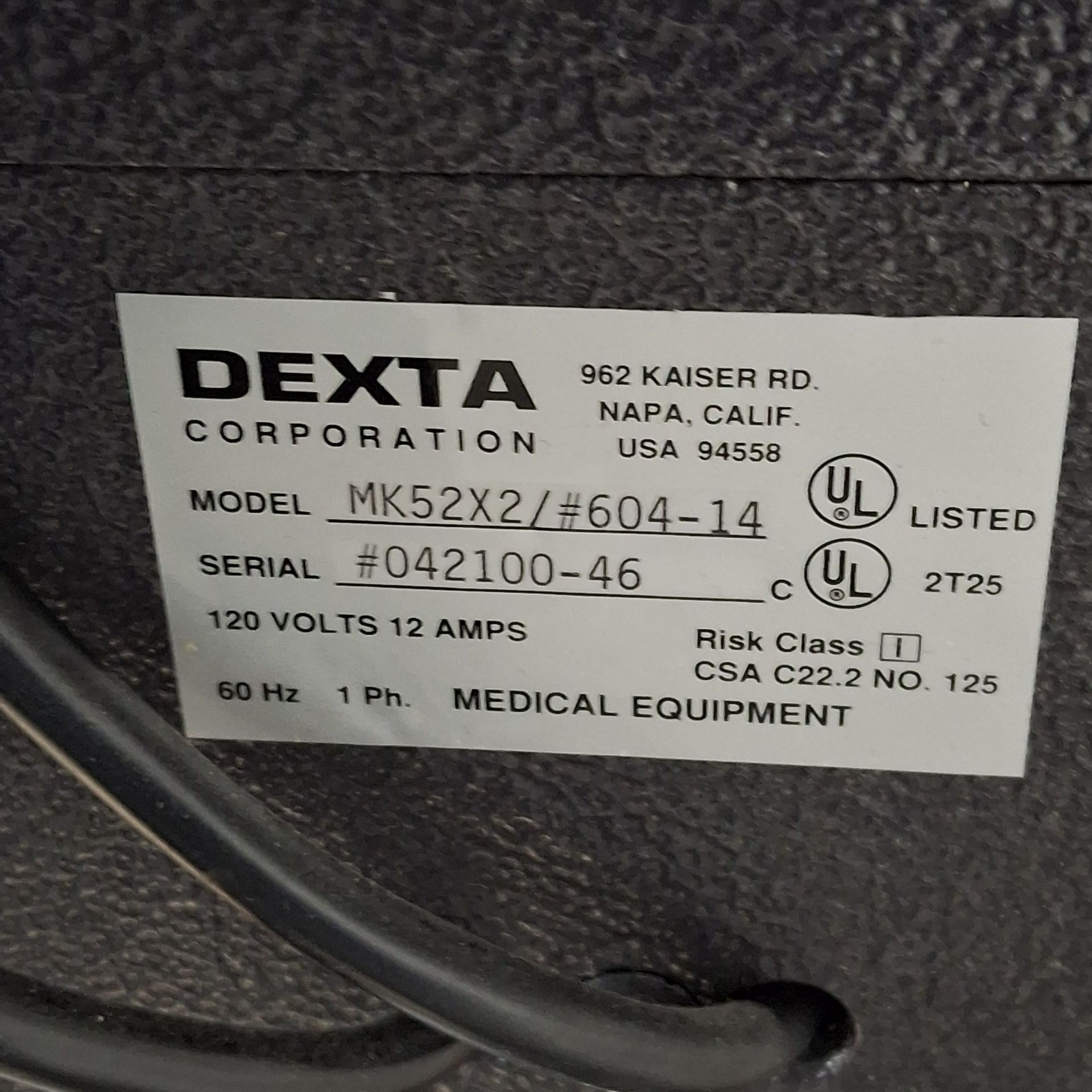 Dexta Corporation MK52X Power Surgical Dental Chair - 605016 - Image 9 of 9