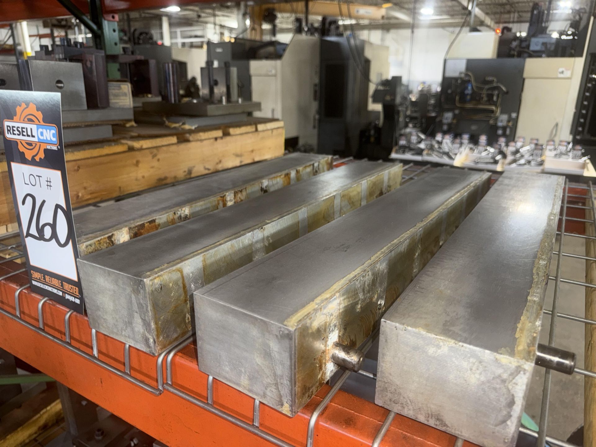 1 Skid of Machining Fixtures & (4) Bars of Steel - Image 2 of 5