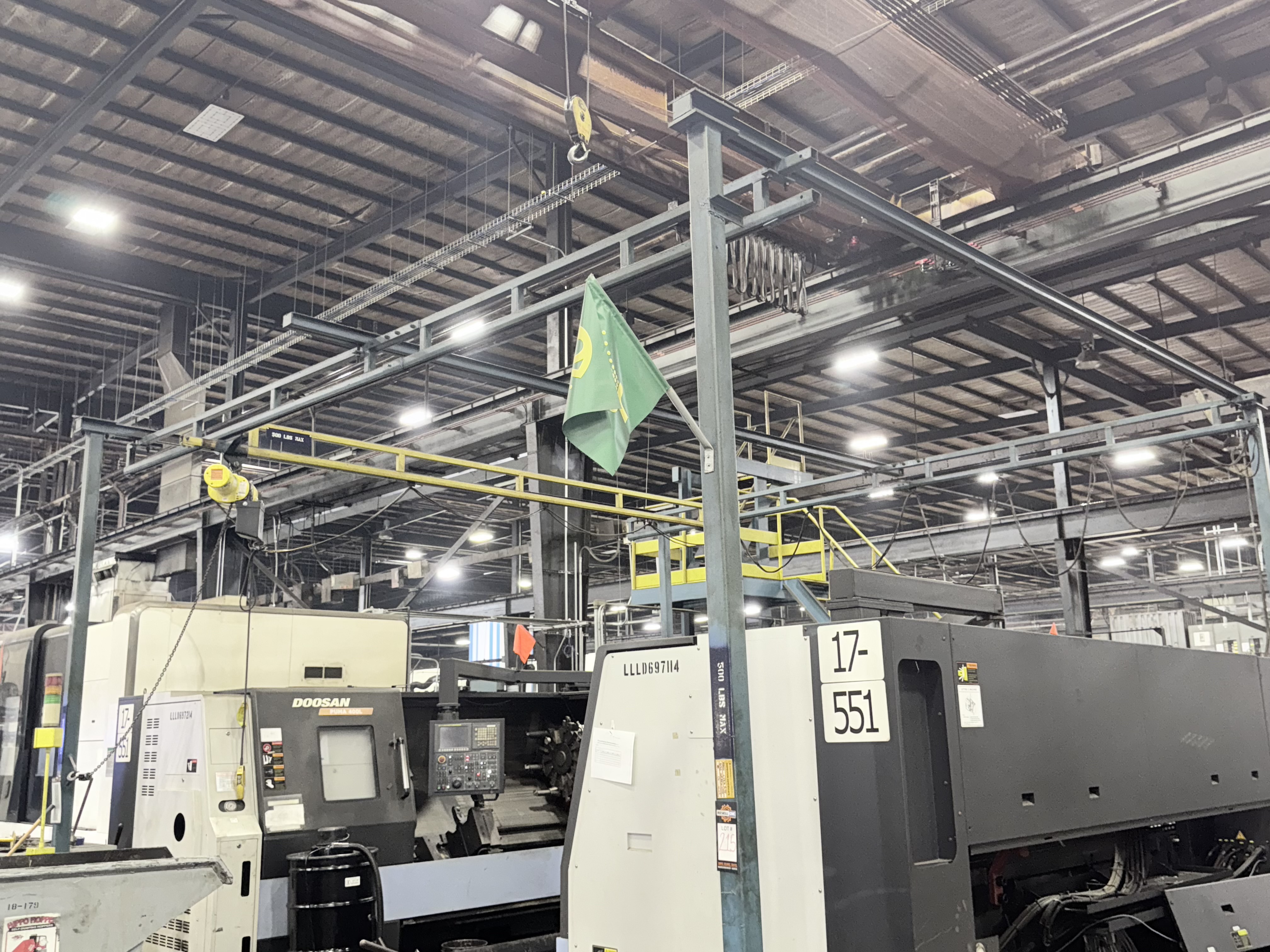 /4-Ton Gorbel Free-Standing Hoist System
