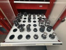 Approx. (20) CAT40 Taper Toolholders with (5) Boring Bar Sleeves & (3) Centers