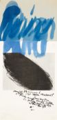 Arnulf Rainer, Ohne Titel (Einladung zum Vortrag "Wie isst man Malerei?")