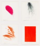 Arnulf Rainer, 4 Werke: Frucht, Blume 2, Schnabelprofil, Zudeckung