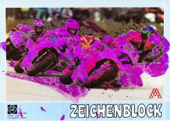 Martha Jungwirth, Zeichenblock und Tuschezeichnung
