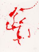 Markus Prachensky, Ohne Titel, aus der Reihe: Red on White