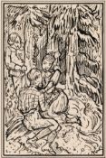 Alfred Kubin, Liebespaar, Erklärung im Wald, Eifersucht