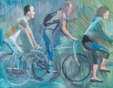 Franz Yang-Mocnik, Radfahrer im Regen