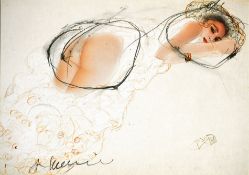 Arnulf Rainer, Ohne Titel (aus der Klimt-Schiele-Serie)