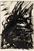 Arnulf Rainer, William Blake (aus der Mappe Wahnhall), überarbeitet