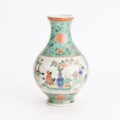 Chinese Famille Verte Porcelain Vase