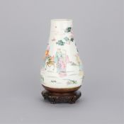 Chinese 19th c. Famille Rose Porcelain Vase