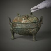 Early Chinese Bronze Tripod Vessel