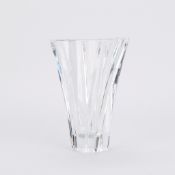 Baccarat Crystal Glass "Objectif" Vase w/ Box