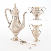 4 American Sterling Silver Tea Objects - 31.38 ozt