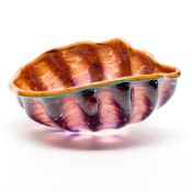 Dale Chihuly "Ginger Plum" Macchia Glass Seaform