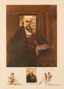 Salvador Dali "Rembrandt Portrait" Lithograph