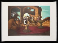 After Dali "Slave Market with Voltaire" Lithograph
