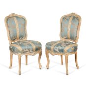 Pr French Regence Provincial Beechwood Chairs