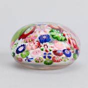19th c. French Millefiori Glass Paperweight