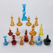16 American & European Pressed Glass Vessels