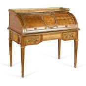 French Ormolu-Mounted Marquetry & Parquetry Bureau