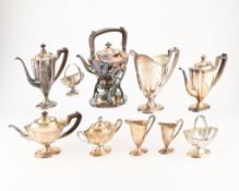 10 Pc Meriden Britannia Silverplate Tea Set