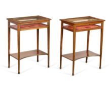 Pr Louis XVI Vitrine Tables ca. 1820