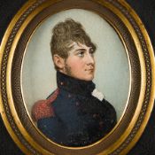19th c. Miniature Portrait of a Soldier