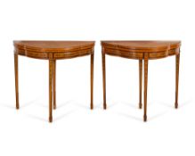 Pr Edwards & Roberts Sheraton Satinwood Tables