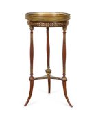 Louis XVI Mahogany & Marble Gueridon Table