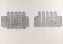 Siah Armajani "Sound Towers" Lithograph 1972