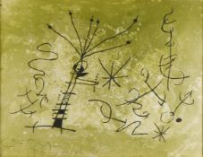 Joan Miro Untitled Etching & Aquatint 1969