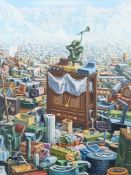 Bruce Tapola "Crossroad" Surrealist Painting