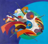 Ivor Pengelly Francis Abstract Geometric Painting