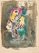 Original Chagall Aquatint & Gouache Lithograph
