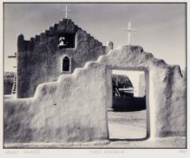 Ansel Adams "Taos Church" B&W Photograph 1941