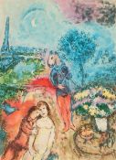 Marc Chagall "Eiffel Tower Serenade" Lithograph