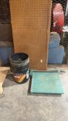 3-2’x3’ pegboards w/hooks & paper cutter