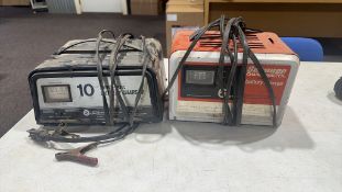 2 battery chargers
